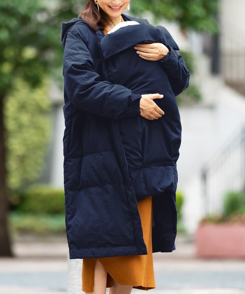 SweetMommy（スウィートマミー）の「ママパパ兼用 ロング 中綿コート