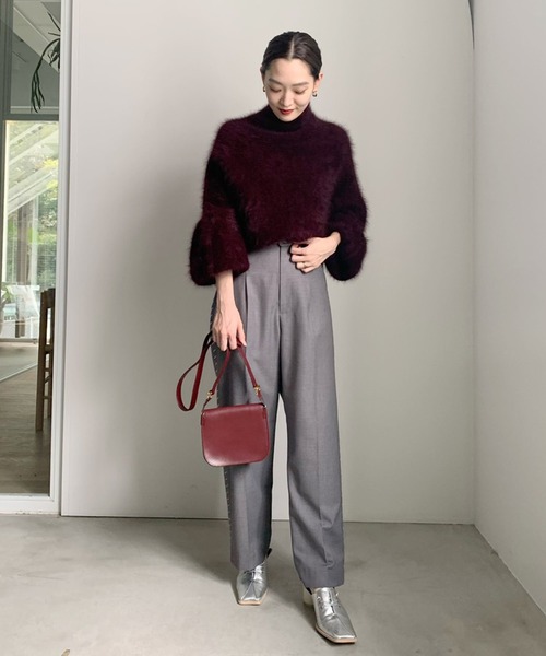 Ameri（アメリ）の「POPPING COLOR ANGORA KNIT（ニット/セーター