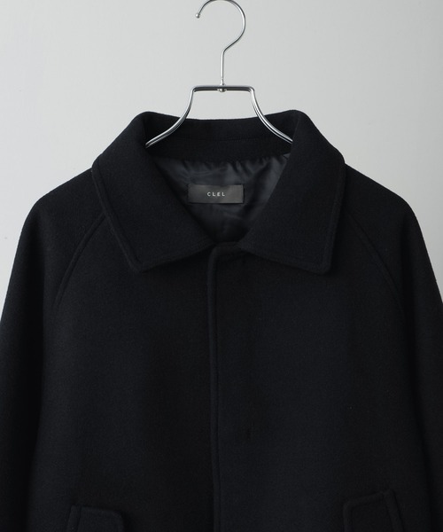 CLEL】Wool Blend Tech Melton 2Way Blouson / ウールブレンド テック