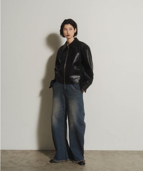 Knuth Marf（クヌースマーフ）の「Knuth Marf leather riders blouson