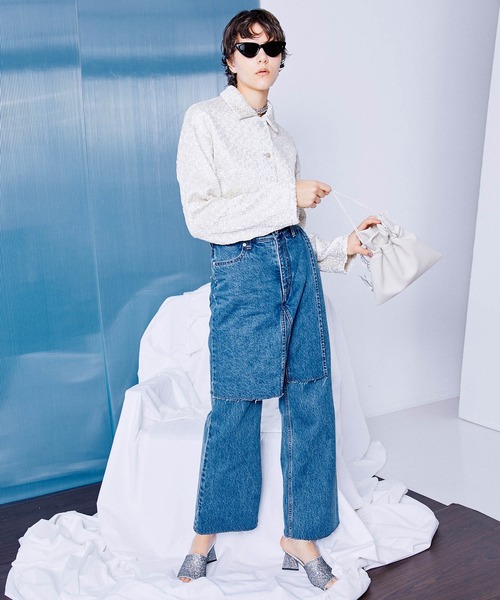 MAISON SPECIAL（メゾンスペシャル）の「Layered Wrap Denim Pants