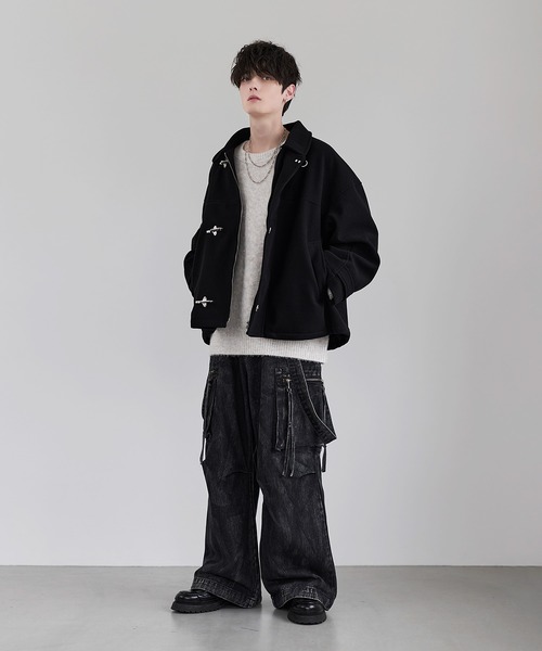 LILL（リル）の「ショート丈メルトンファイヤーマンブルゾン（ブルゾン