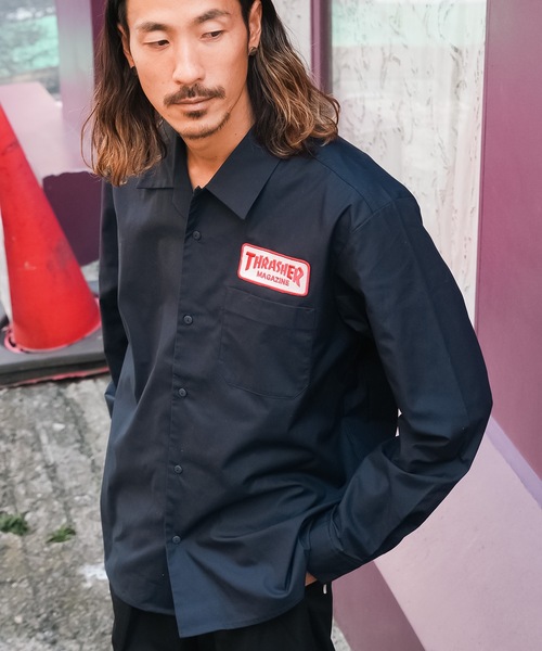 セール】CLASSIC WAPPEN WORK SHIRTS/スラッシャーワッペン付き長袖