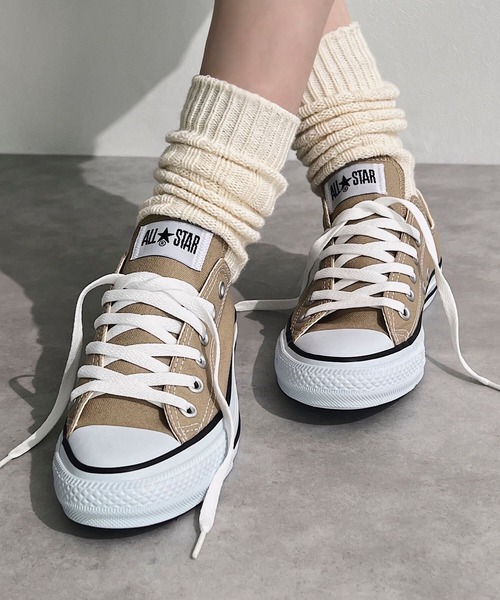 CONVERSEコンバースオールスターキャンバススニーカー ベージュ/グレー