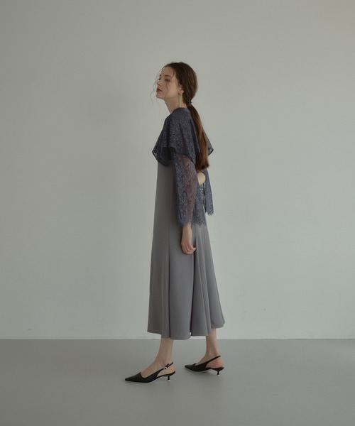セール】レイヤードケープドレス / layered cape dress（ドレス