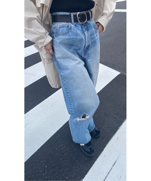 BLACK BY MOUSSY（ブラックバイマウジー）の「loose straight crash