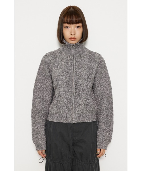 LAGUA GEM（ラグアジェム）の「CABLE ZIP UP ニット（ニット/セーター