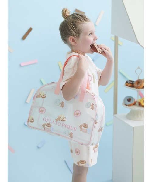 gelato pique（ジェラートピケ）の「【KIDS】ドーナツベア柄ショート
