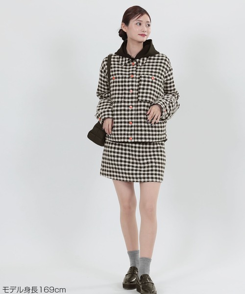 MARY QUANT（マリークワント）の「チェックステンカラー ショート