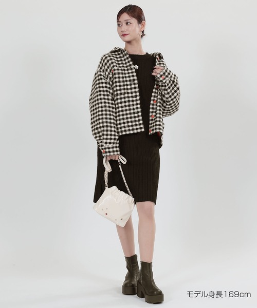 MARY QUANT（マリークワント）の「チェックステンカラー ショート