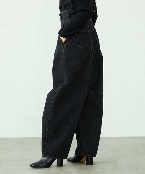 atelier SOMETHING/アトリエサムシング TLEB BALLOON DENIM PANTS/ハイ