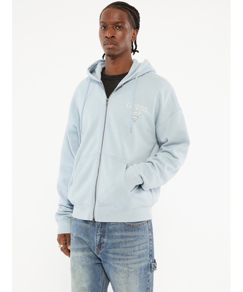 GUESS Originals Baker Logo Zip Up Hoodie パーカー | GUESS(ゲス