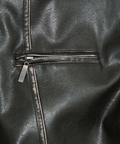 FAUX LEATHER BLOUSON/フォーレザーブルゾン（ブルゾン）｜JOSE MOON