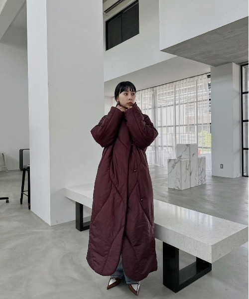 セール】WAVE STITCH HEAT POLAK LONG COAT（その他アウター）｜Ameri