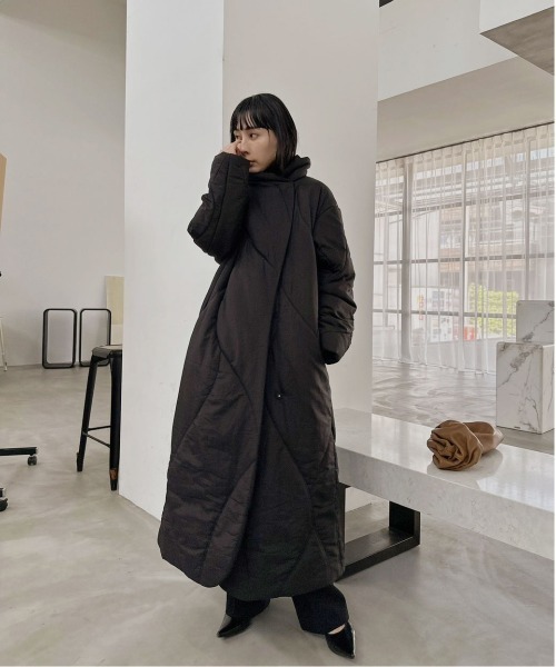 セール】WAVE STITCH HEAT POLAK LONG COAT（その他アウター）｜Ameri