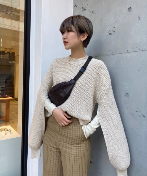 TODAYFUL（トゥデイフル）の「スリットスリーブニット（ニット
