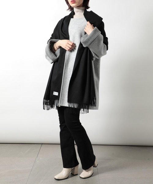 セール】【Johnstons】Woven Stole 190x70 カシミヤ100％ WA56