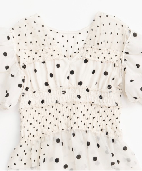 MAISON SPECIAL（メゾンスペシャル）の「2way Sleeve Dot Ruffle