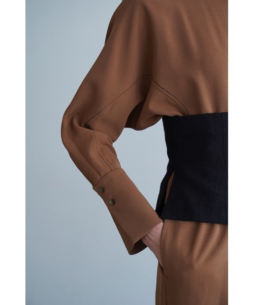 CLANE（クラネ）の「WOOL BUSTIER ALL IN ONE（つなぎ/オールインワン