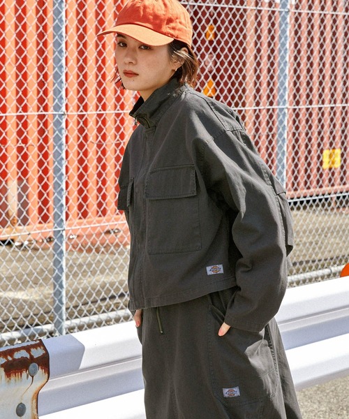 Dickies/ディッキーズ ユーズド加工オーバーダイショートスタンド