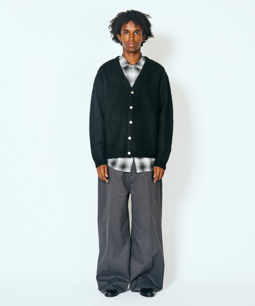 TOWNCRAFT / タウンクラフト VINTAGE MOHAIR STRIPE CARDIGAN ウール