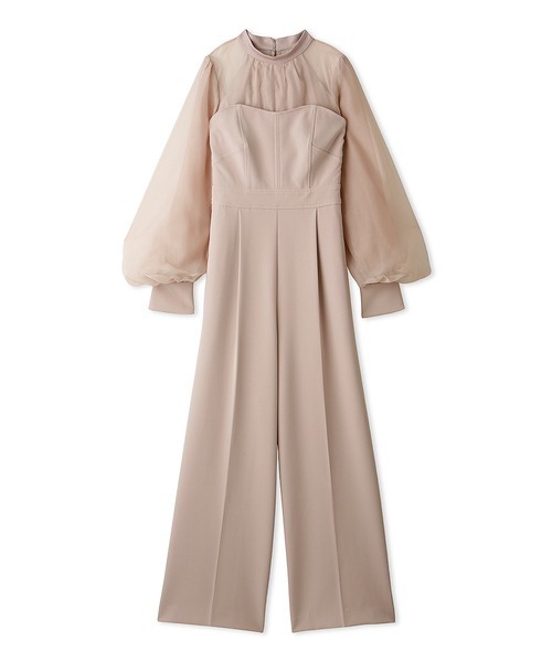 SNIDEL（スナイデル）の「シアーTOPSベアオールインワン（パンツドレス