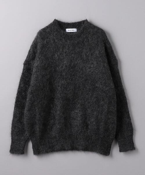 SACRA（サクラ）の「＜SACRA＞アルパカ/モヘヤブレンド クルーネック