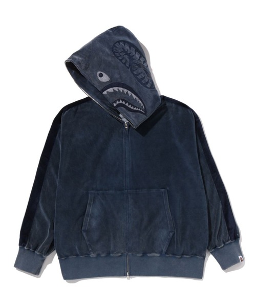 SNOW WASH SHARK RELAXED FIT FULL ZIP HOODIE（パーカー）｜A BATHING