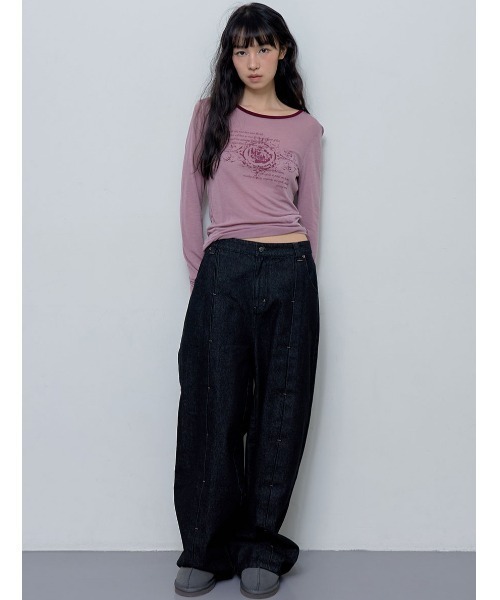 A'GEM/9 × .kom 『 FANCY CLUB/ファンシークラブ』 FRONT PINTUCK WIDE