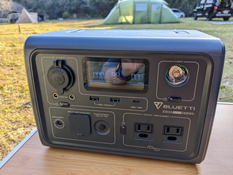BLUETTI EB3Aは安全・コンパクト・コスパ◎！キャンプにもおすすめの