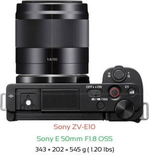 Sony ZV-E10 Camera and Sony E 16-50mm F3.5-5.6 PZ OSS Lens