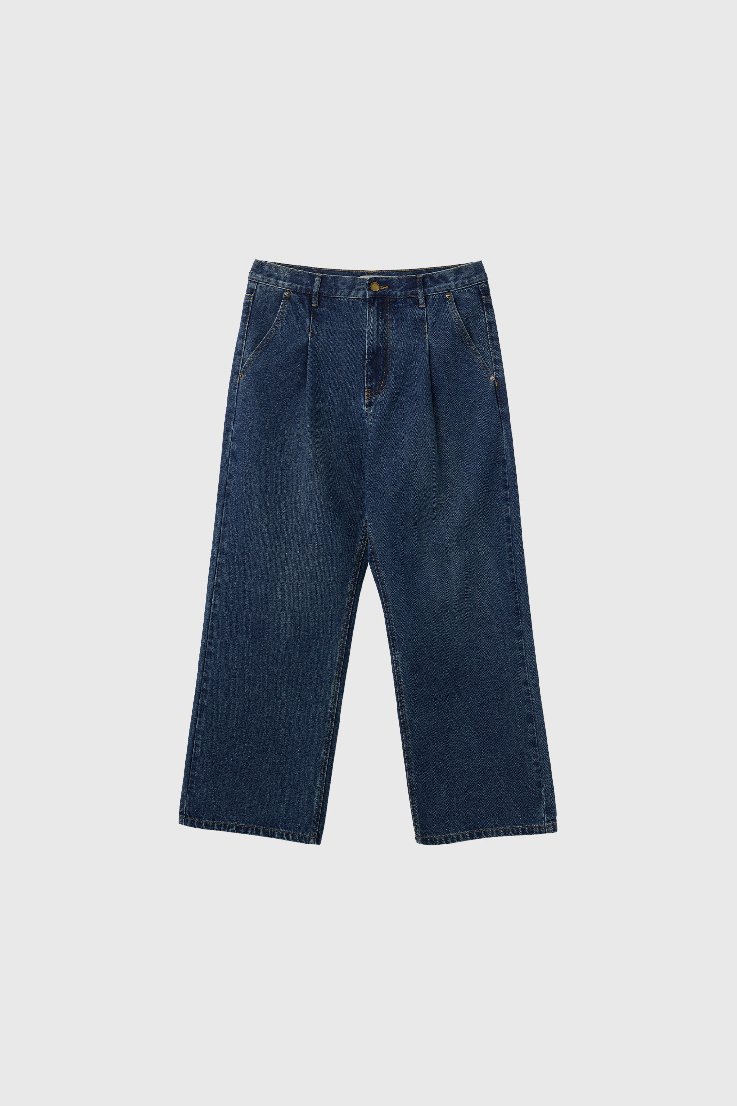 GENERAL IDEA] MAN タック入りデニムワイドパンツ [BLUE]
