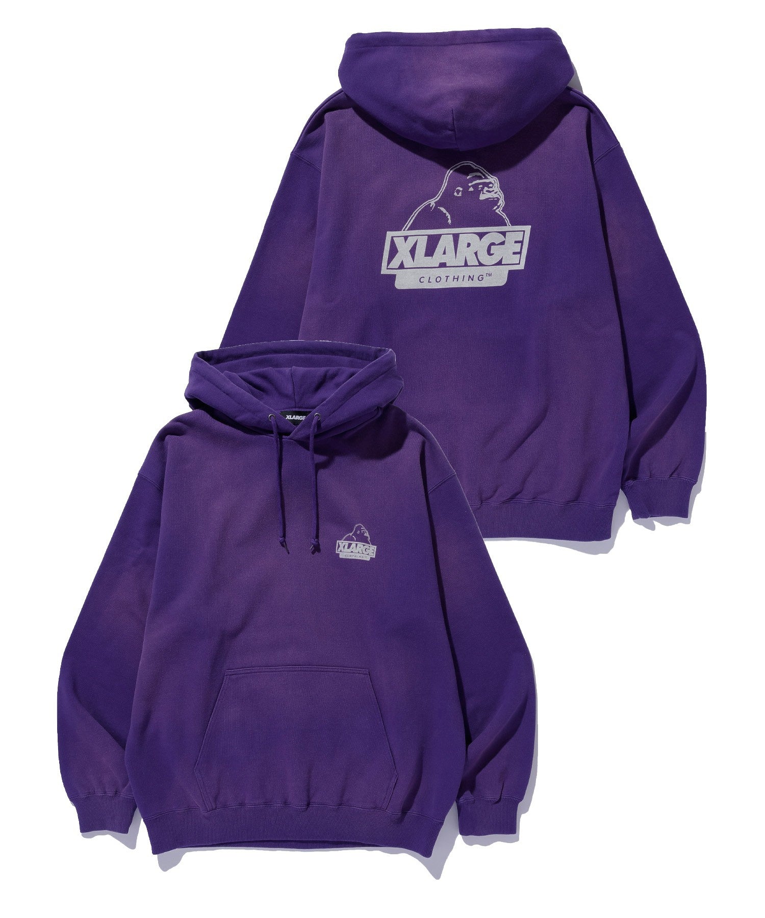 DISCHARGE PRINTED SLANTED OG HOODED SWEATSHIRT – calif（カリフ