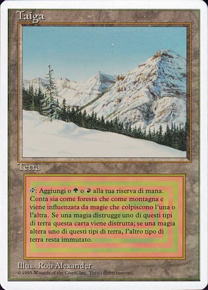 Taiga (Taiga) · Revised Edition (3ED) #287 · Scryfall Magic: The