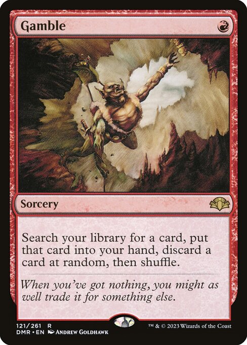Gamble · Dominaria Remastered (DMR) #121 · Scryfall Magic: The