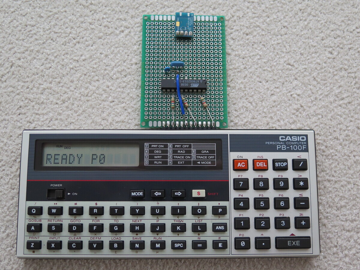 CASIO PB-100のカセットインターフェイスを自作 - 電子趣味の部屋