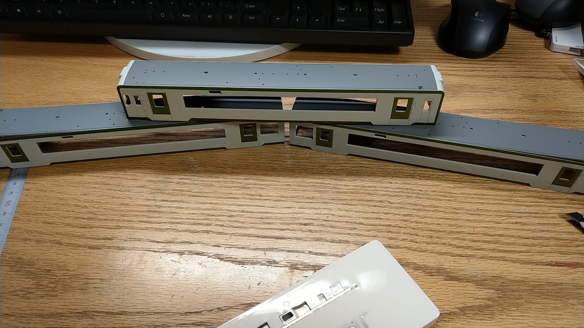 エンドウのキハ110/111/112キットを組み立てる(1) - Underber_Yuba