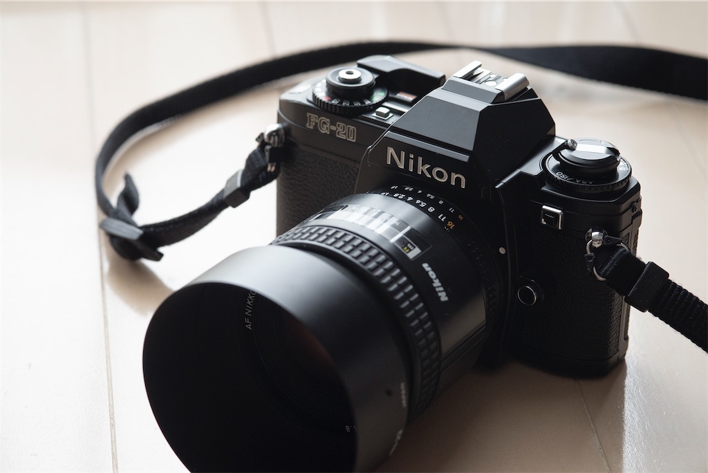 Nikon FG-20 一眼レフカメラレンズ付きアンティークカメラ