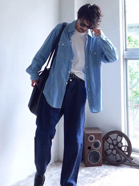 1980s Vintage BIG MAC Cotton Chambray Shirt ヴィンテージビッグ