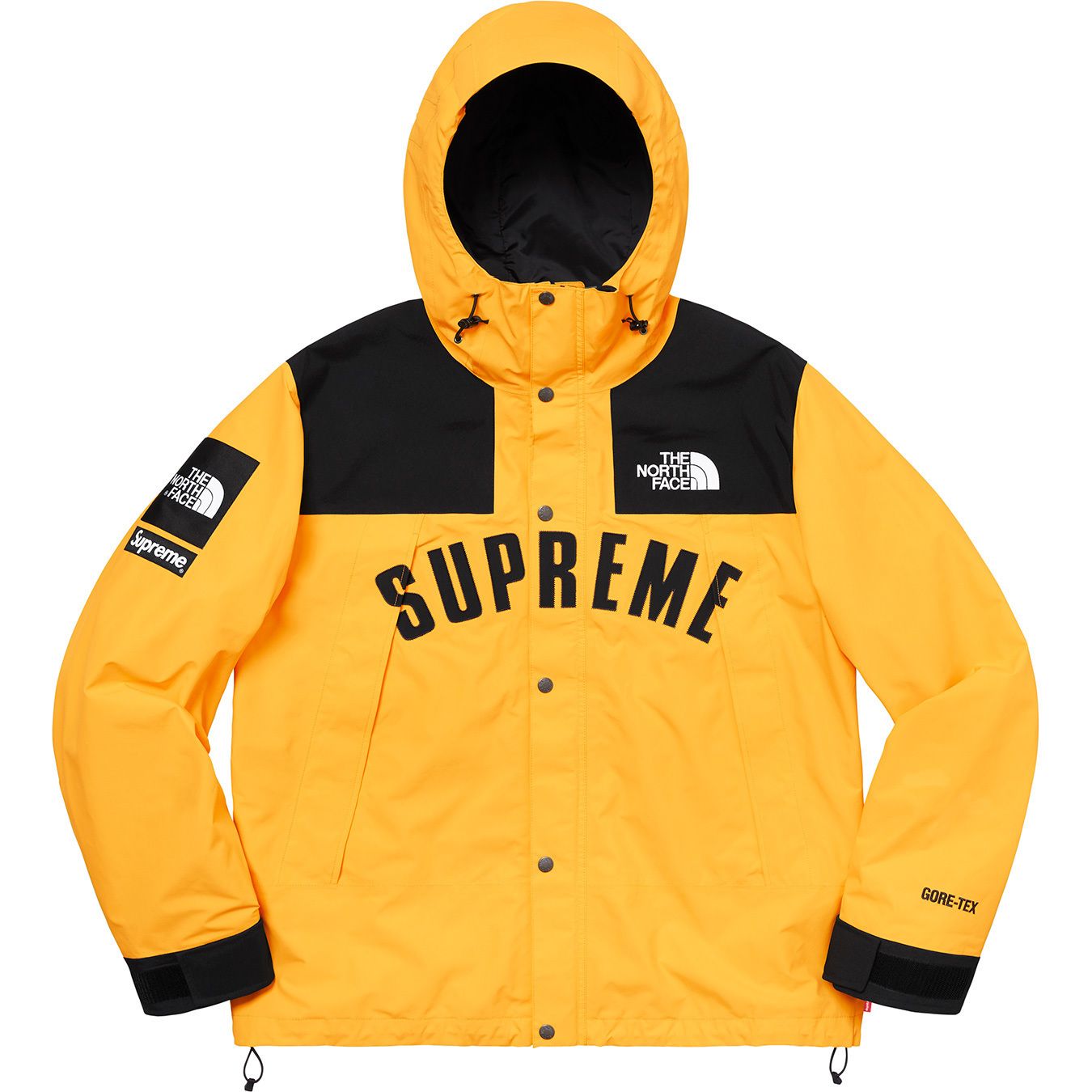 Supreme The North Face Arc Logo Mountain Parka Yellow 19SS