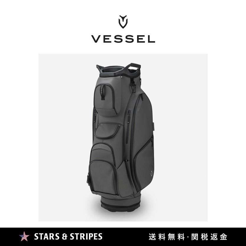 日本未販売 新作【VESSEL】LUX XV ゴルフバッグ グレー (VESSEL