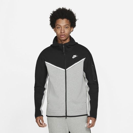 Nike Tech フリースパーカー＆ジョガーセット＊グレー/ブラック (Nike