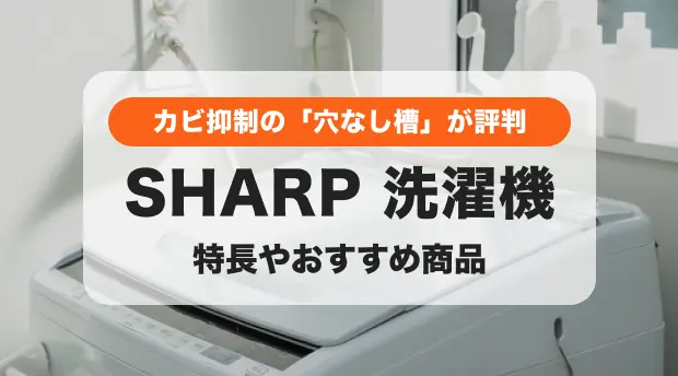 2024年】プロ53名が選んだ！シャープのおすすめ洗濯機｜穴なし槽は人気