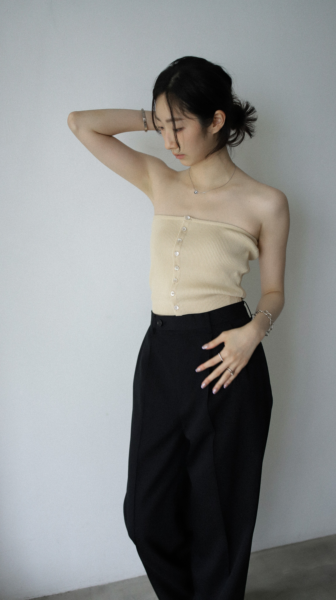 AURALEE - Cotton High Gauge Rib Knit Bandeau (3COLORS) WASHIDA