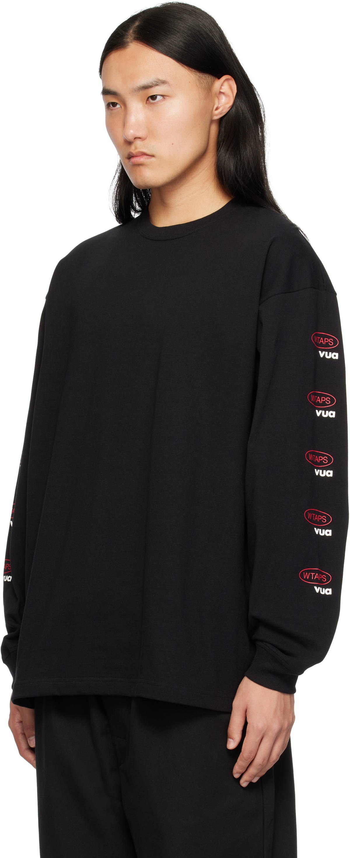 WTAPS Black Cut & Sewn 13 Long Sleeve T-shirt WTAPS