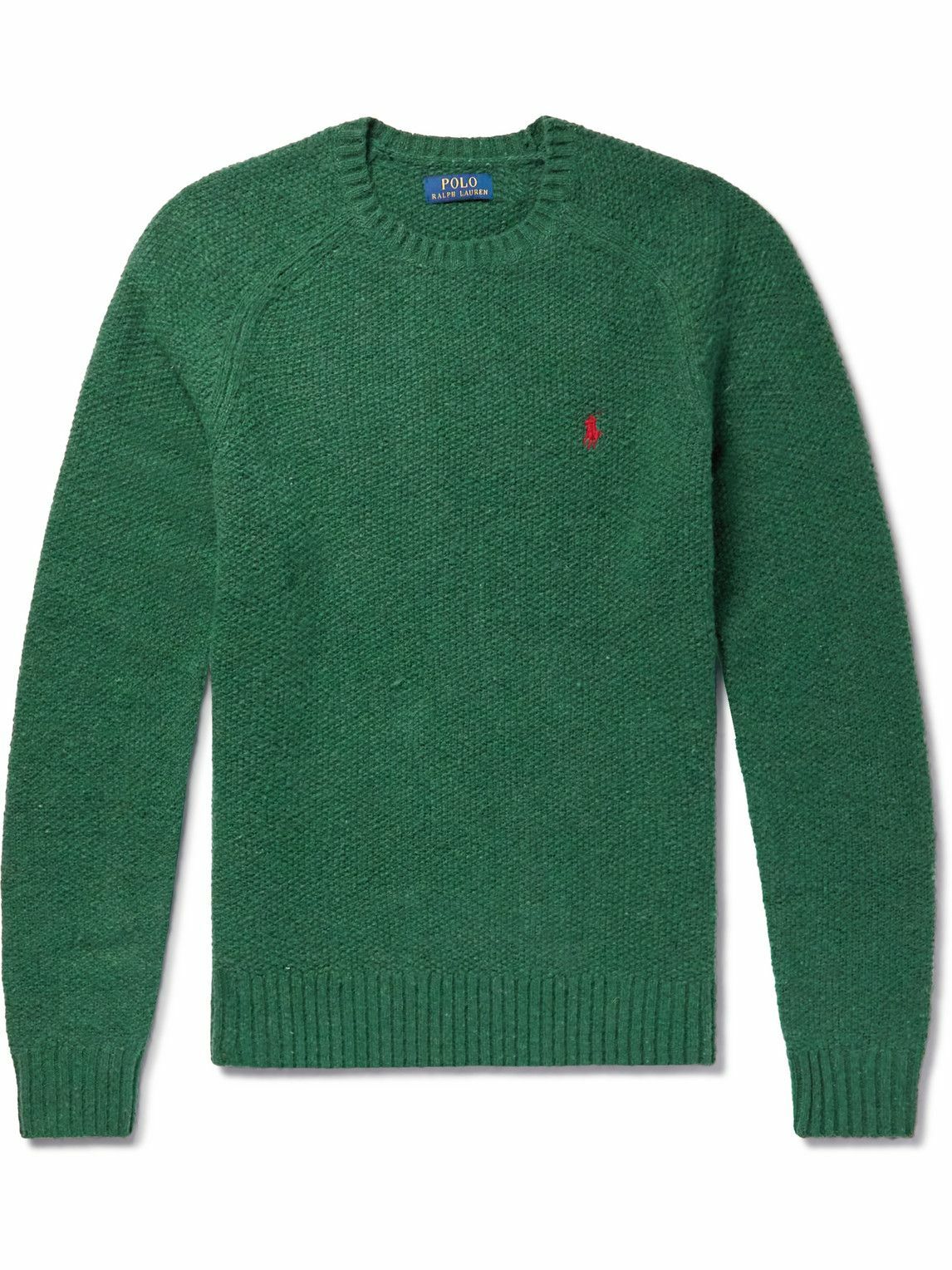 Polo Ralph Lauren - Logo-Embroidered Honeycomb-Knit Sweater