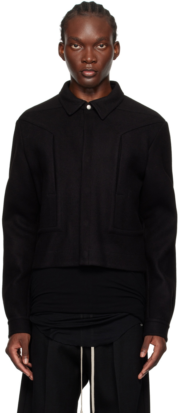 Rick Owens Black Porterville Alice Strobe Jacket Rick Owens