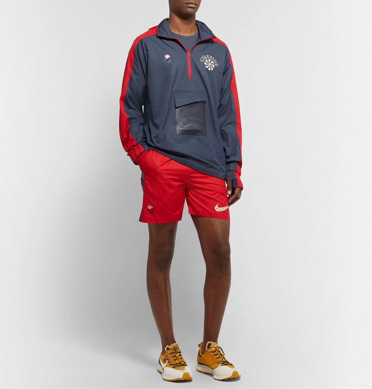 Nike x Undercover - GYAKUSOU NRG Logo-Print Shell Half-Zip Hooded