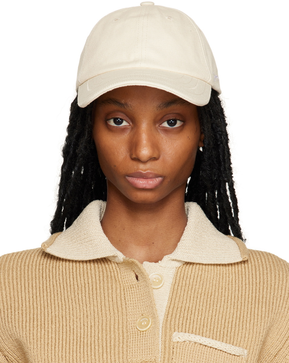 Jacquemus Off-White Le Raphia 'La Casquette' Cap Jacquemus