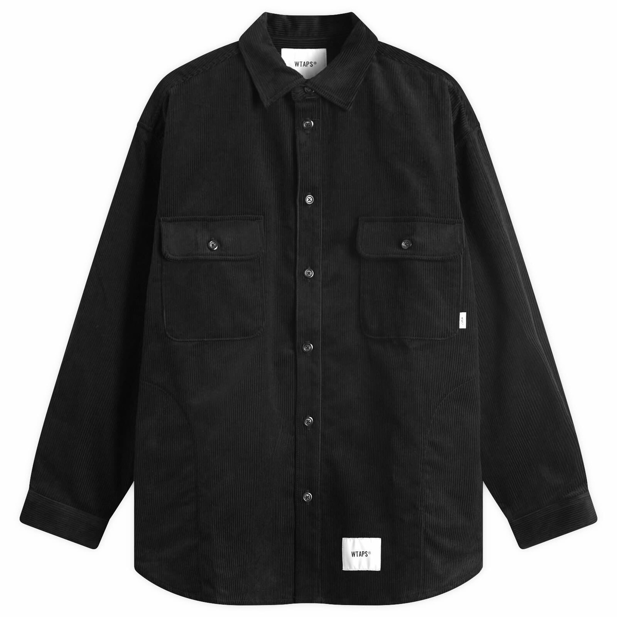 WTAPS Men's 14 Corduroy Overshirt in Black WTAPS